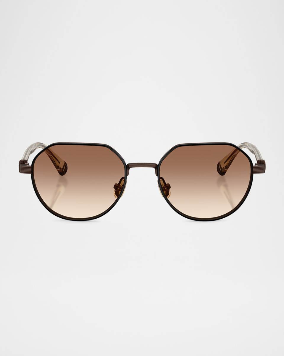 BC1007T Round Titanium Sunglasses